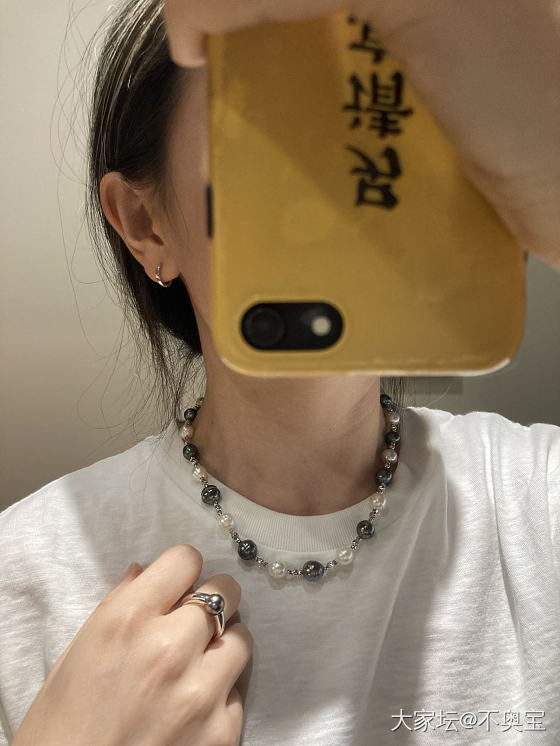 看中了坛友一个戒指，告诉自己回血就买_珍珠有机宝石银