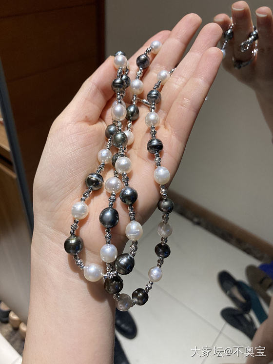 看中了坛友一个戒指，告诉自己回血就买_珍珠有机宝石银