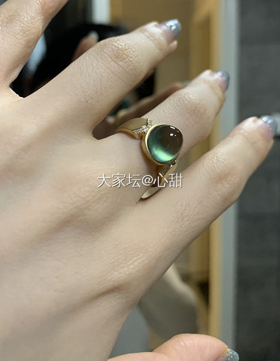 新货葡萄石戒指～多图预警_戒指葡萄石
