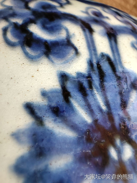清三代花间寿青花罐_陶瓷