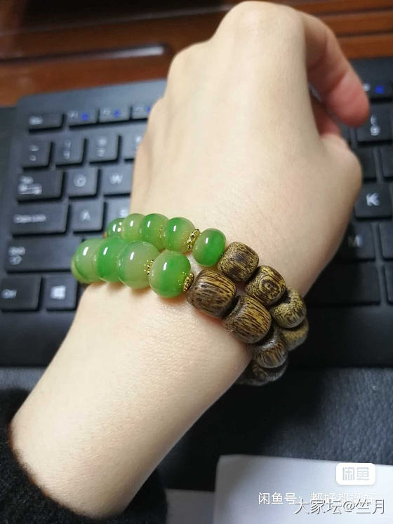 珠珠好贵呀，那就买木串吧😂_珠串木翡翠
