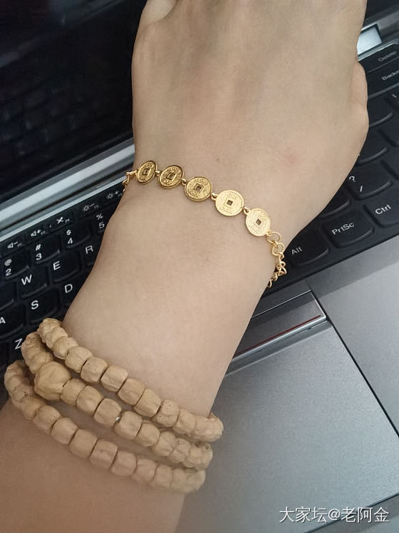 好久没水了_手链K金金