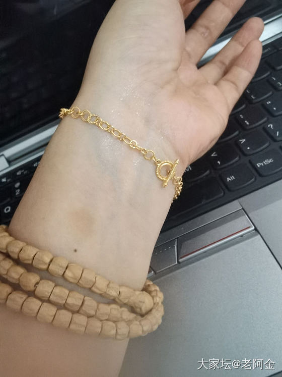 好久没水了_手链K金金
