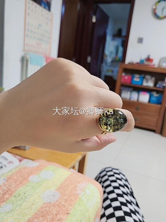 新的琥珀戒指💍_戒指琥珀