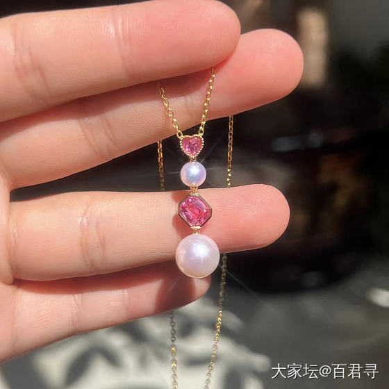 新镶的戒指和吊坠收到啦_镶嵌彩色宝石