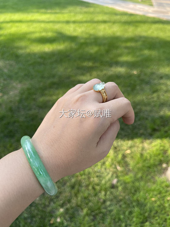 小金蟾在指尖_翡翠