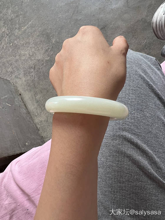 响应号召，来发发你的“终身”镯呀。_手镯和田玉