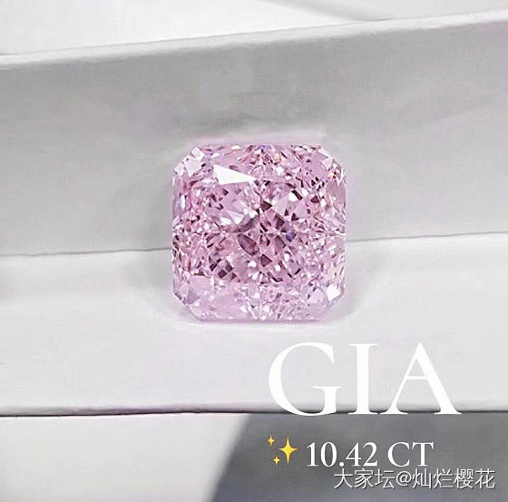 GIA  - 10.42CT - Light Brown Pink IF - E..._钻石