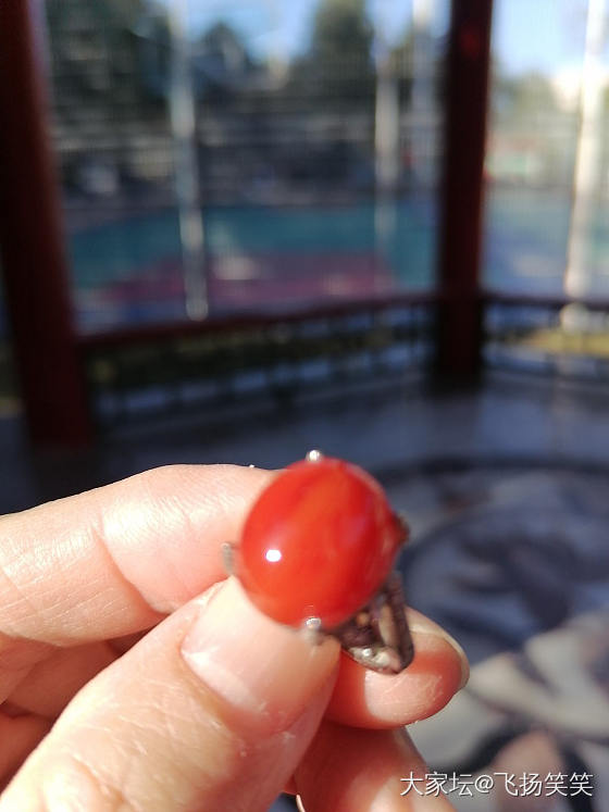 一个南红戒面_南红