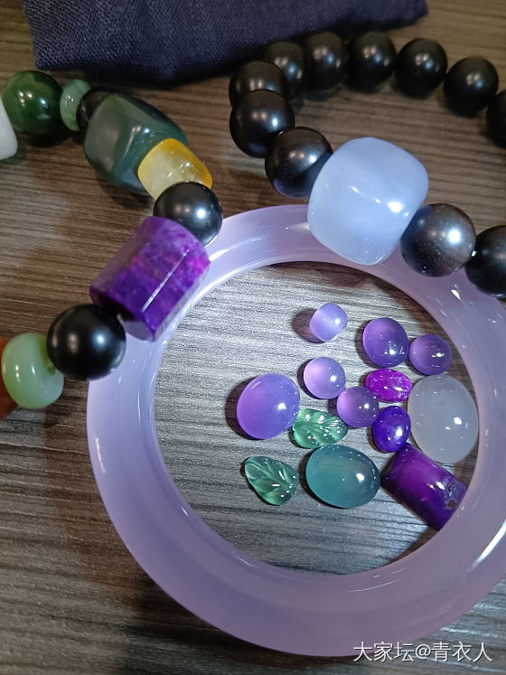 深深浅浅的紫好美啊！_玉髓
