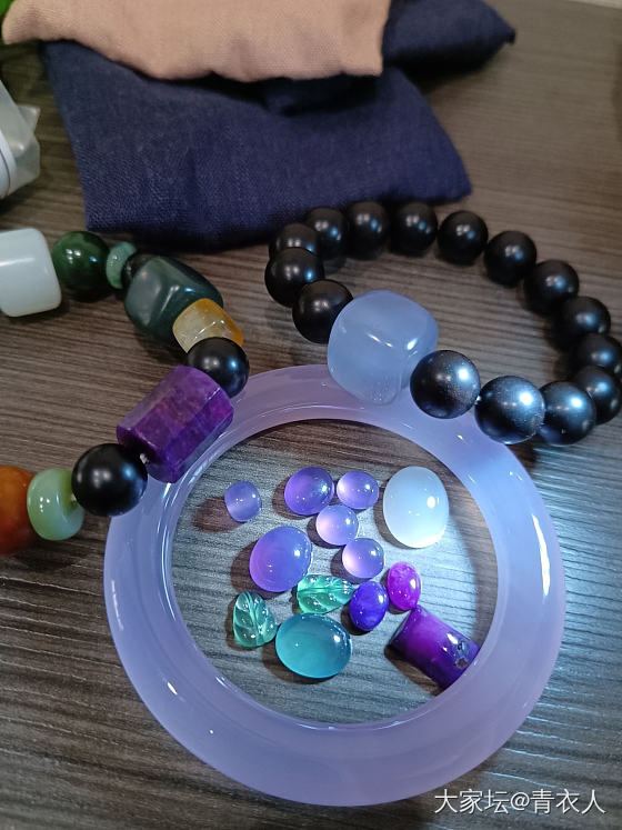 深深浅浅的紫好美啊！_玉髓