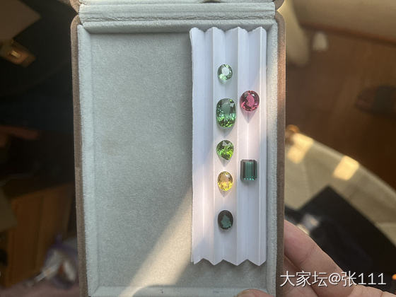 19年收集的各色碧玺_碧玺