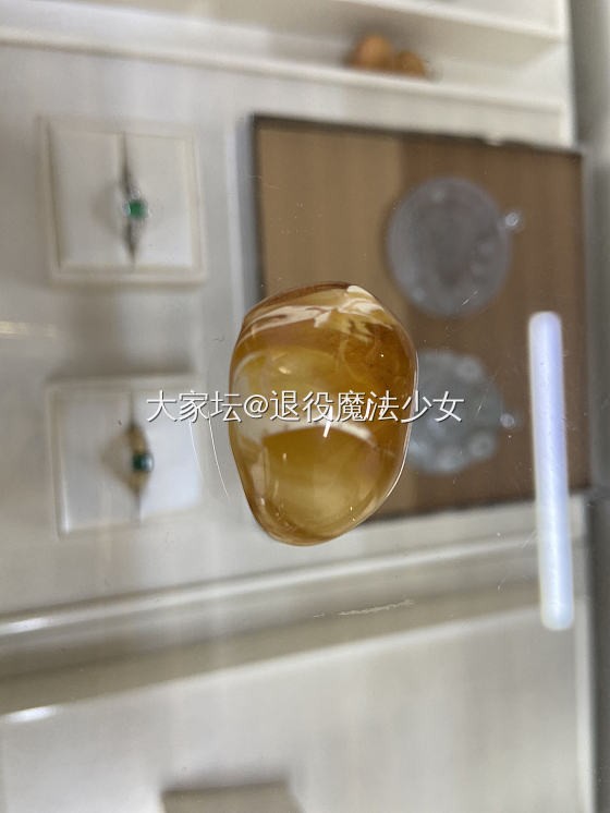 姐妹们帮我出出主意这个蜜蜡怎么镶_镶嵌琥珀蜜蜡