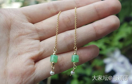 出坑回血，橄榄绿镯子，阳绿水滴耳坠，甜绿路路通耳线，阳绿桃心戒指_翡翠