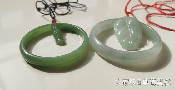 配了个套_和田玉翡翠
