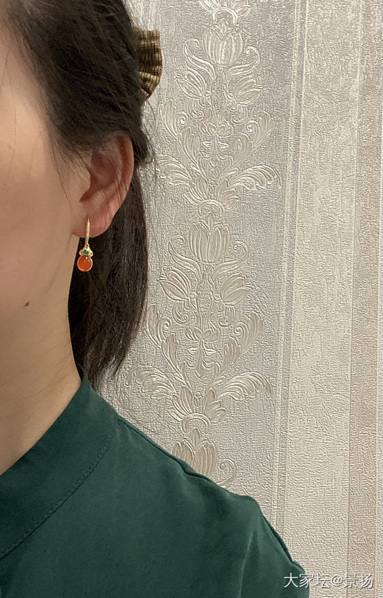 翠儿家耳环返图_福利社南红