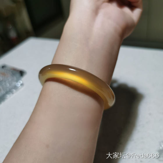近期左手～深秋初冬的黄色～_手镯玉髓玛瑙