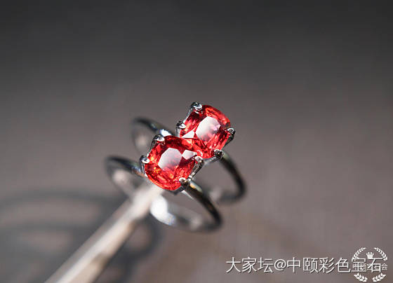 ##中颐天然未加热缅甸红尖晶 一对##  2.37ct_尖晶石