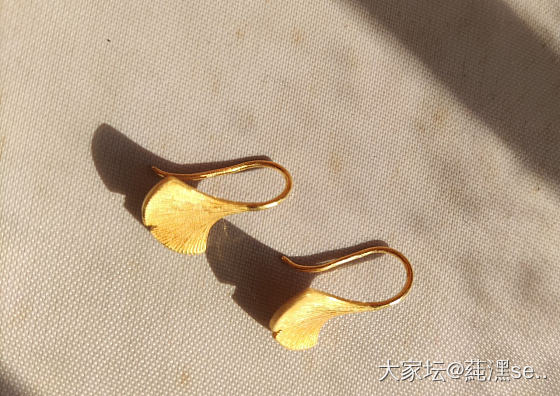 校长家团的不老女神金币和银杏叶耳坠_金