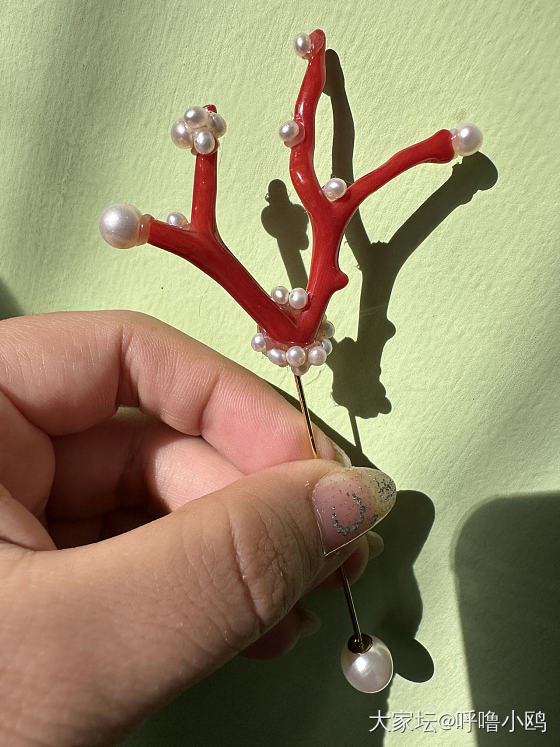 Diy胸针_珊瑚