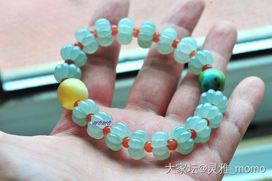 好想看看大家美貌的多宝串 请多多砸图过来吧！！_文玩金玉石多宝翡翠