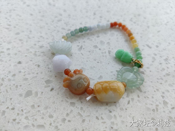 好想看看大家美貌的多宝串 请多多砸图过来吧！！_文玩金玉石多宝翡翠