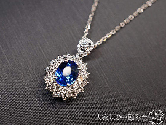 ##中颐天然皇家蓝蓝宝石吊坠##  1.11ct_蓝宝石