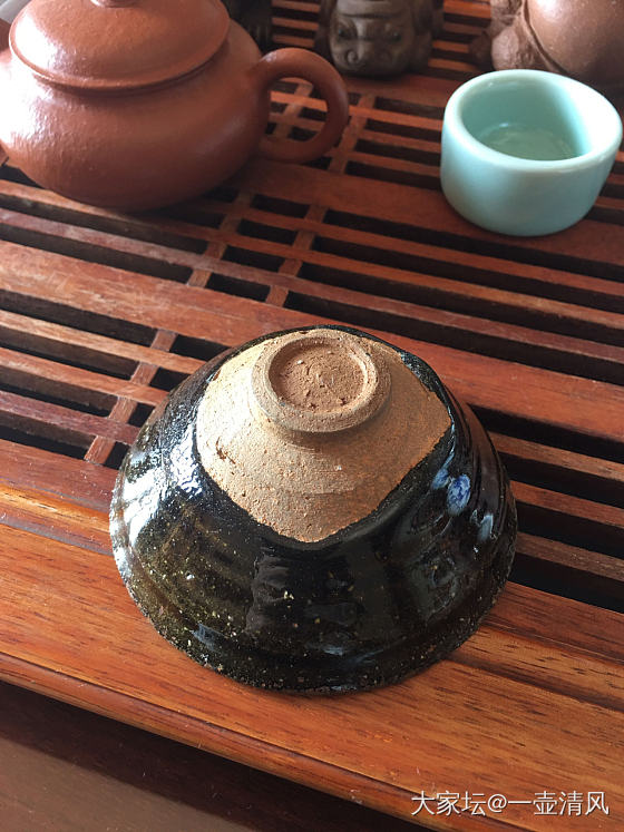 新入一只茶叶末釉小盏，喝普洱佳器。_茶道