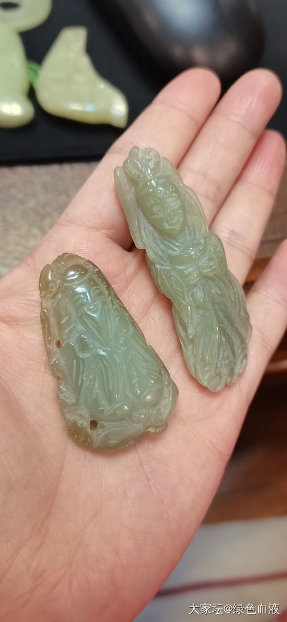 早上没事做，分享下和田玉垃圾货们_和田玉