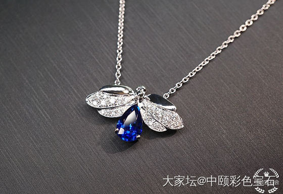 ##中颐天然皇家蓝蓝宝石锁骨链##  1.43ct_项链蓝宝石名贵宝石