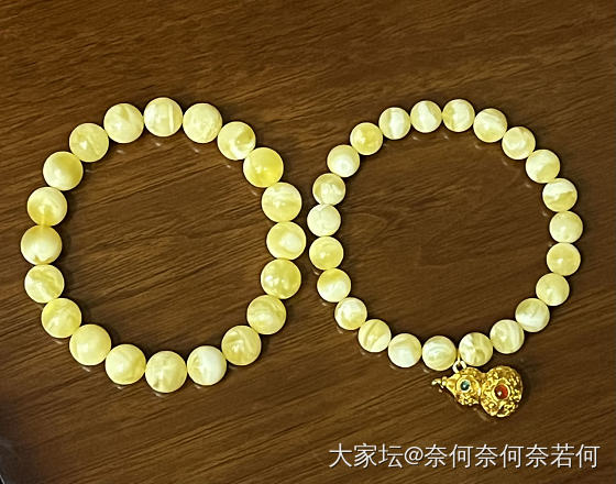 两串蜜蜡_串珠琥珀蜜蜡