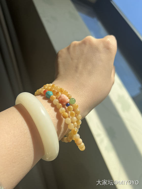 虽然降温了，但阳光☀️明媚_和田玉
