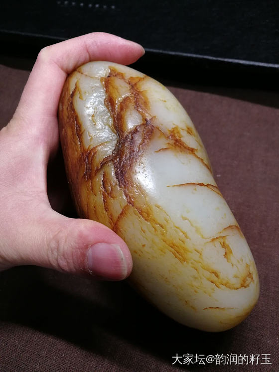 准备切大籽，陆续更新………_和田玉