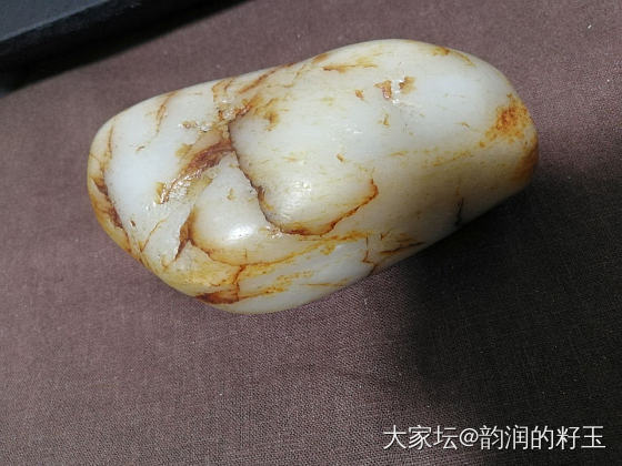 准备切大籽，陆续更新………_和田玉