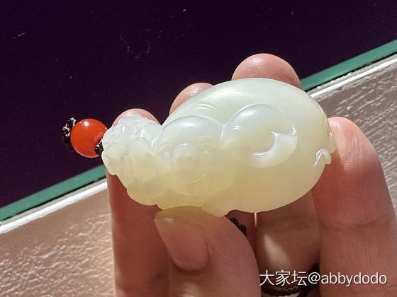 给自己的新年小礼物两只小白猪_和田玉