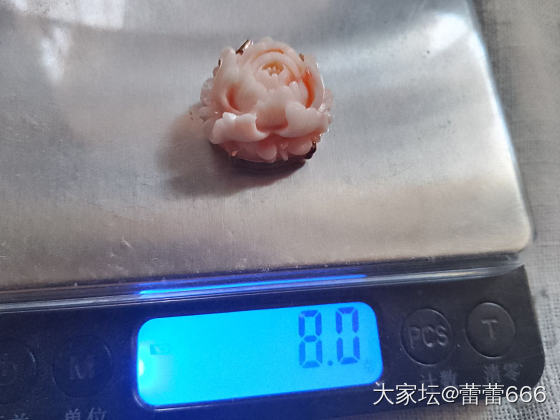 王同学，贵南红牡丹花吊坠戒指_珊瑚