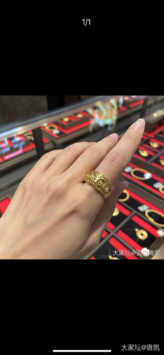 伙伴们，谁买这款戒指了_戒指金