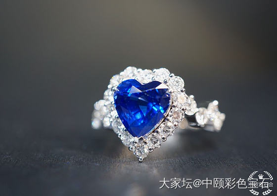 ##中颐天然皇家蓝蓝宝石戒指##  3.74ct_蓝宝石