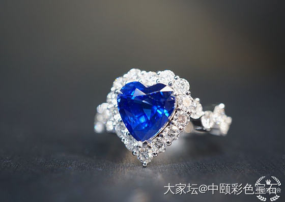 ##中颐天然皇家蓝蓝宝石戒指##  3.74ct_蓝宝石
