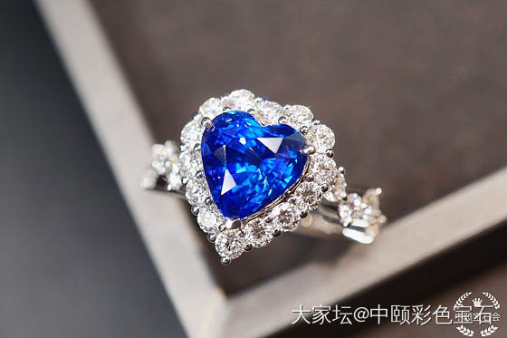 ##中颐天然皇家蓝蓝宝石戒指##  3.74ct_蓝宝石