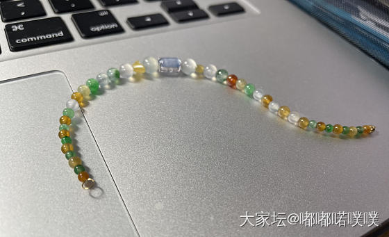 分享一串自己diy的小多宝_手饰珠串翡翠