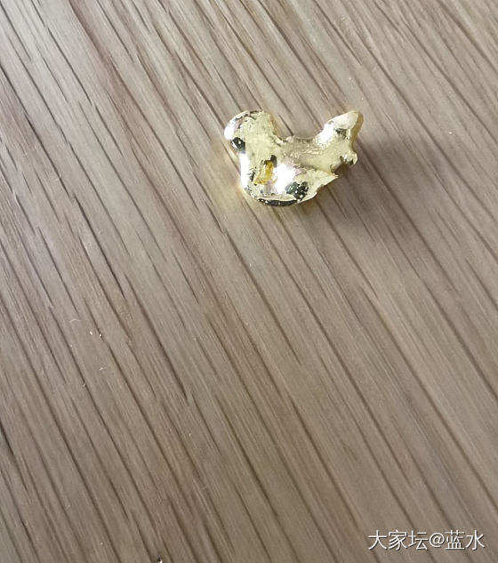想要个小金豆，结果熔成这样。。。果然技术活_金