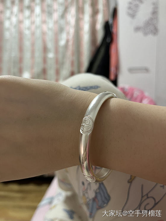 适合过年的镯子，福禄寿喜财_手镯银
