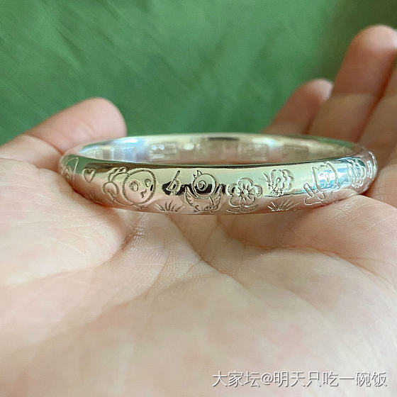 百媚童年到手啦🥳_手镯银