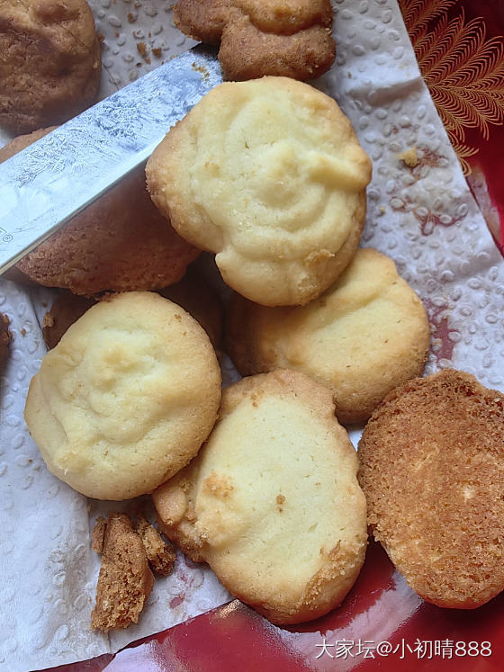 儿子烤的饼干_厨艺美食