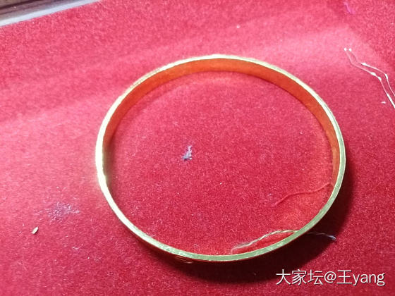 小金镯子。_手镯金