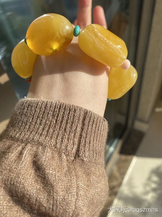 翻出了以前超喜欢的蜜蜡_珠串蜜蜡