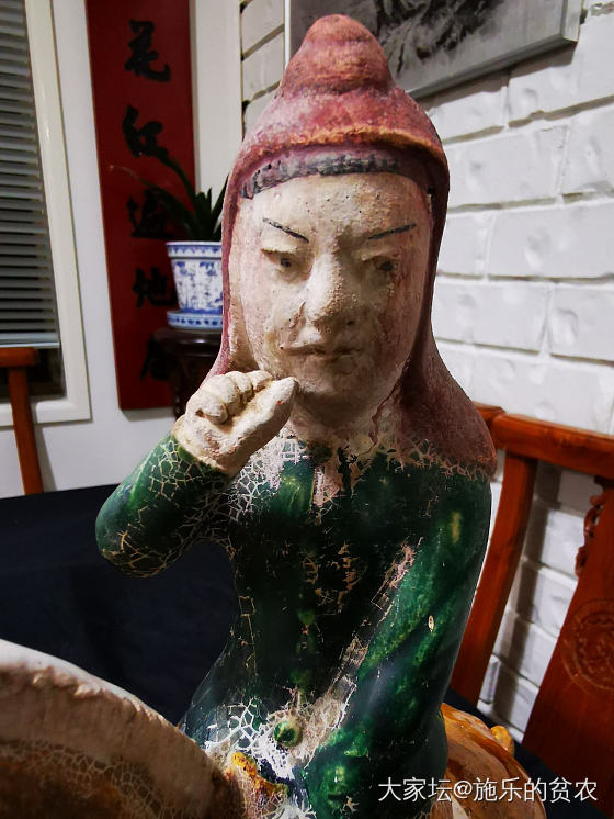 南北朝陶瓷三彩骑马俑_收藏