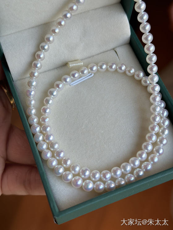 昨天去华东国际珠宝城珍珠市场淘来的_淡水珍珠项链