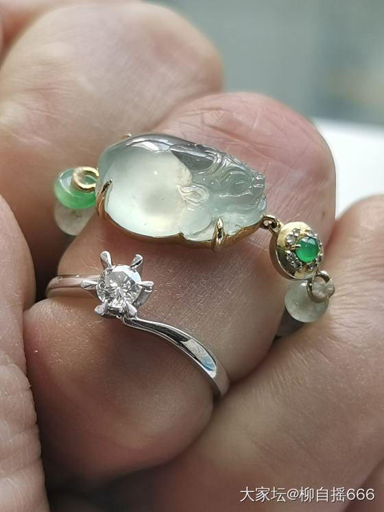 钻石💎恒久远，一颗就出坑😂_戒指钻石